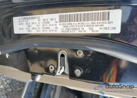 2011 Dodge Ram 1500 from USA, damaged, VIN 1D7RB1CT4BS582176